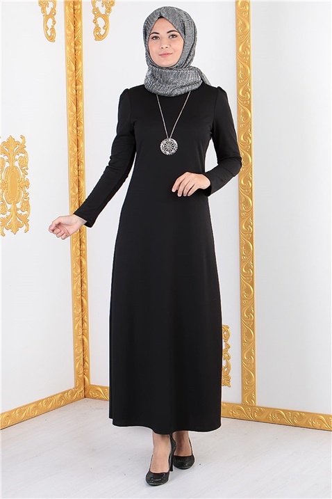 Bahar Kolyeli Elbise Siyah FHM399FHM399-SİYAHKategorisiz