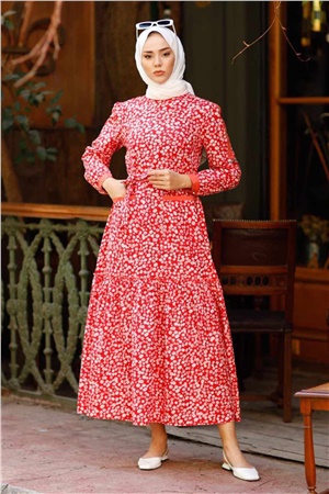 Bahar Elbise Kırmızı HMA70HMA70-KIRMIZIHümeyra Arslan