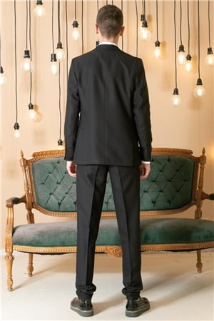 Pants - Vest - Jacket - 3 Piece Suit - Lined - Black -  MDV101MDV101-SİYAHModaviki